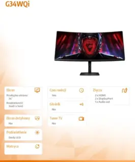 Alternative view of XIAOMI Gaming монитор Curved G34WQi EU