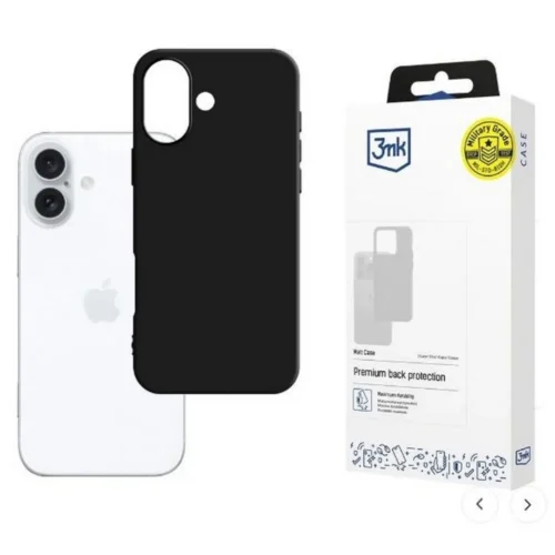 3MK Matt Case iPhone 16 Plu s 6,7 черен