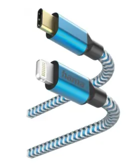 Alternative view of Hama кабел USB reflective c-ltg blue