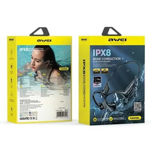 Alternative view of AWEI Bluetooth earphones A899BL with bone conduction