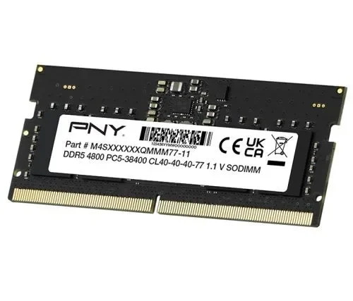PNY памет за лаптоп 16GB DDR5 SODIMM 4800 MN16GSD54800-BLK