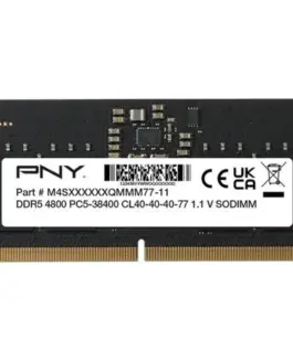 PNY памет за лаптоп 16GB DDR5 SODIMM 4800 MN16GSD54800-BLK