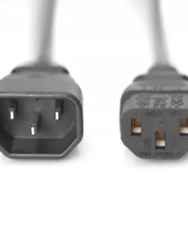 Alternative view of Digitus Power Cord extension Type IEC C14/IEC C13 M/F черен 1,8m