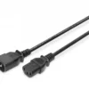 Digitus Power Cord extension Type IEC C14/IEC C13 M/F черен 18m