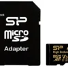 Silicon Power памет card microSDXC High Endurance 64GB V30 UHS-1 U3 A1 24/7 + адаптер