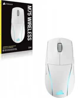 Alternative view of Corsair M75 Wireless бял RGB