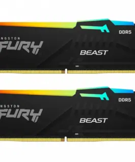 Kingston памет DDR5 Fury Beast RGB 32GB(2*16GB)/6000 CL36 черен