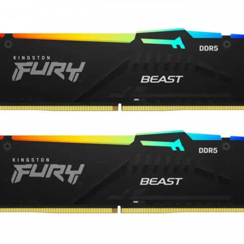 Kingston памет DDR5 Fury Beast RGB 32GB(2*16GB)/6000 CL36 черен