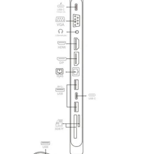 Techly Лаптоп docking station USB-C on HDMI
