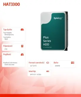 Alternative view of Synology HDD SATA 3,5 inches 2TB SATA HAT3300-2T