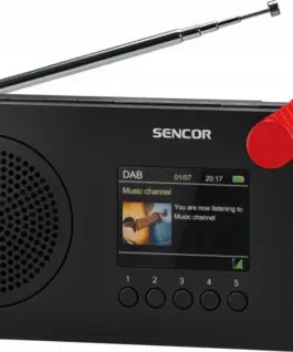 Alternative view of Sencor Digital radio with battery SRD 7757B Radio DAB+/FM