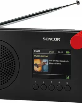 Alternative view of Sencor Digital radio with battery SRD 7757B Radio DAB+/FM