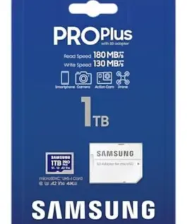 Alternative view of Samsung microSD Card MB-MD1T0SA/WW 1TB PRO+ + адаптер MB-MD1T0SA/EU