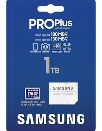 Alternative view of Samsung microSD Card MB-MD1T0SA/WW 1TB PRO+ + адаптер MB-MD1T0SA/EU