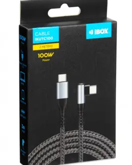 Alternative view of iBOX IBOX IKUTC00 USB-C 100W 90 degree кабел