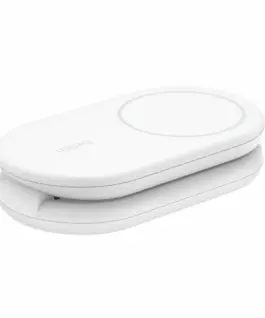 Alternative view of Belkin BoostCharge 2-in-1 mag Qi2 15W бял foldable