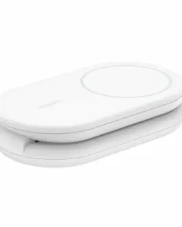 Alternative view of Belkin BoostCharge 2-in-1 mag Qi2 15W бял foldable