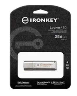 Kingston Pendrive 256GB IronKey Locker+50 AES Encrypted USBtoCloud