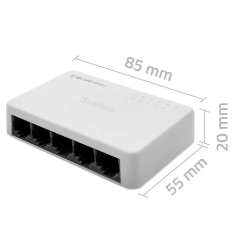 Qoltec Network SWITCH 5xRJ45 port 100Mbps LAN