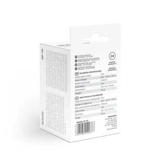 Savio Travel адаптер AP-01 SAVIO