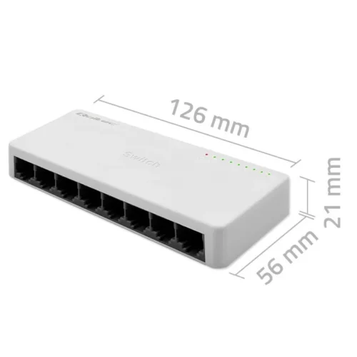 Qoltec Nrtwork SWITCH 8xRJ45 port 100Mbps LAN