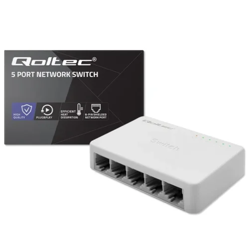Qoltec Network SWITCH 5xRJ45 port 1000Mbps LAN