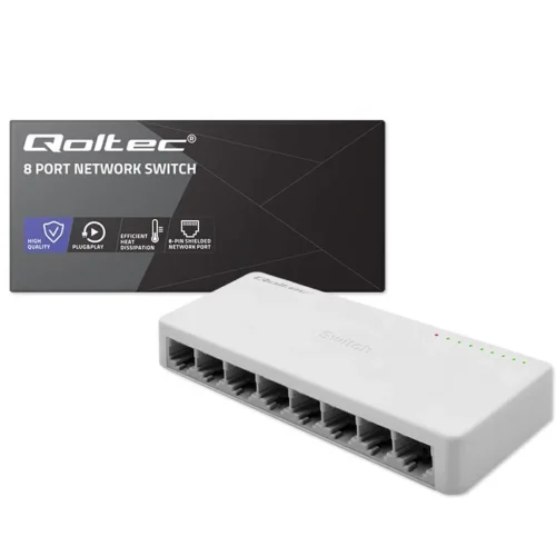 Qoltec Network SWITCH 8xRJ45 port 1000Mbps LAN