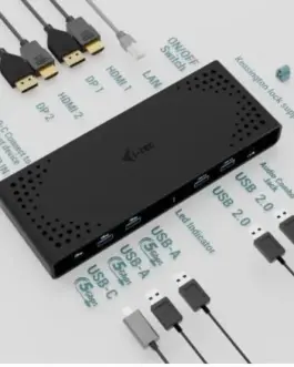 Alternative view of i-tec Universal Docking Station Dual 4K Display Power Delivery 85W