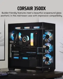 Alternative view of Corsair кутия за компютър 3500X TG Mid-Tower черен