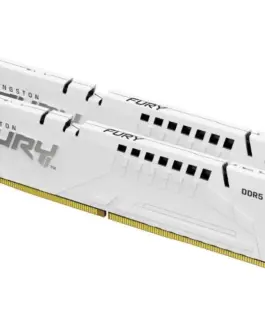 Kingston памет DDR5 Fury Beast 32GB(2*16GB)/6000 CL36 бял