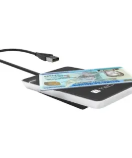 Alternative view of Techly NFC RFID card reader USB 2.0