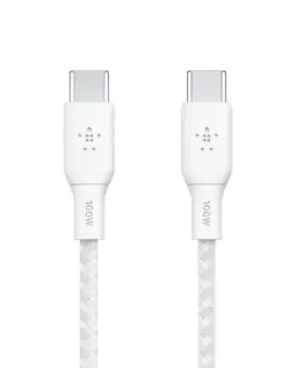 Belkin кабел USB-C to USB-C 100W 2m бял