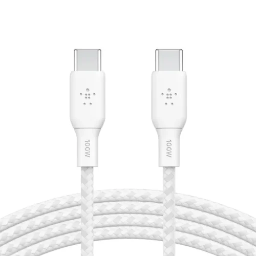 Belkin кабел USB-C to USB-C 100W 2m бял