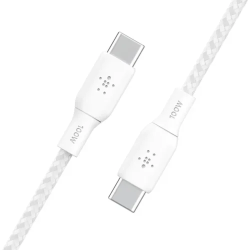Belkin кабел USB-C to USB-C 100W 2m бял