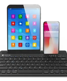 Techly Bluetooth клавиатура with smartphone and Таблет stand