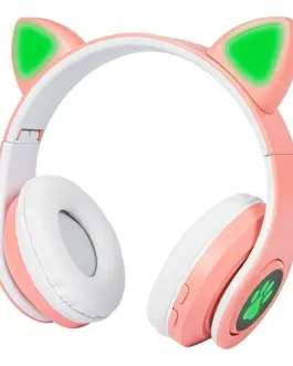 BLOW Wireless headset Bluetooth 5.0 LED for kids розов ears