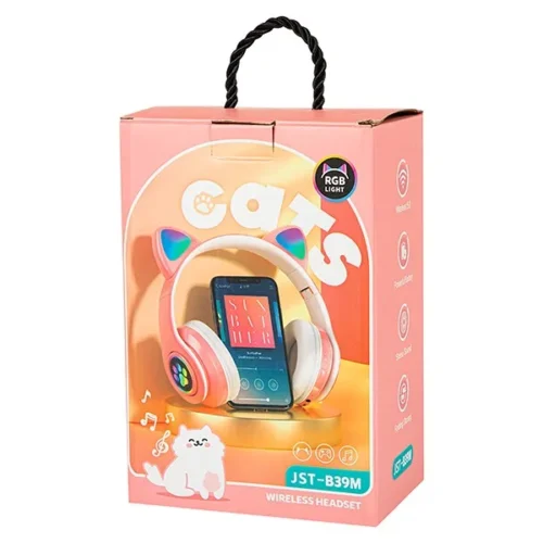 BLOW Wireless headset синtooth 5.0 LED for kids розов ears