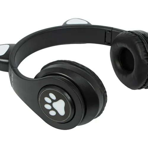 Alternative view of BLOW Wireless headset Bluetooth 5.0 LED for kids черен ears