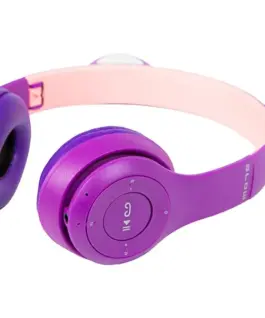 Alternative view of BLOW Wireless headset Bluetooth 5.0 LED for kids лилав ears