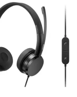 Lenovo USB-A Wiчервен Stereo On-Ear Headset 4XD1K1826