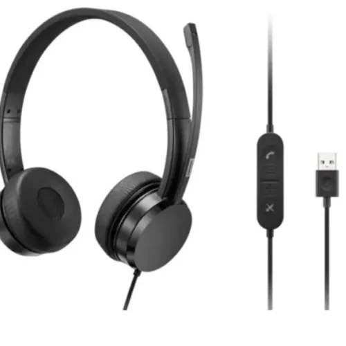 Lenovo USB-A Wiчервен Stereo On-Ear Headset 4XD1K1826