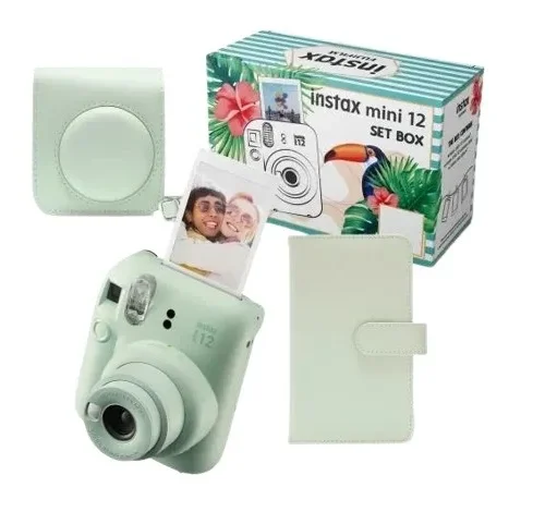 Fujifilm Camera Instax mini 12 BIG BUNDLE (camera+ case + album) зелен