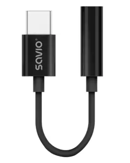 Savio адаптер audio USB-C Jack 35mm AK-74
