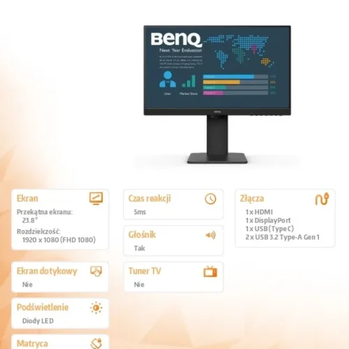 Benq Monitor 23.8 inches BL2486TC LED 4ms/1000:1/IPS/HDMI