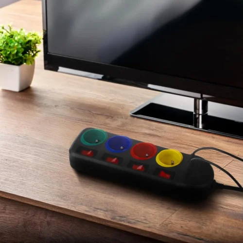 Maclean Power strip 4 sockets 1