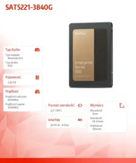 Alternative view of Synology SSD диск SAT5221-3840G 3.84TB 2.5 inch SATA 6Gb/s 7mm