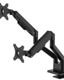 Alternative view of Neomounts DS70-250BL2 NEXT Slim double display 17-32inch 75x75-100x100 9kg 5lat Gw Gas Spring