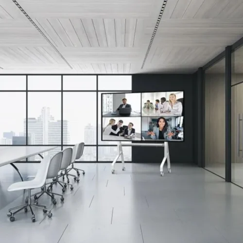 Neomounts FL50-575WH1 MOVE Go 65-110 100×100-1000×600 125kg h:129-139cm MOVE Go