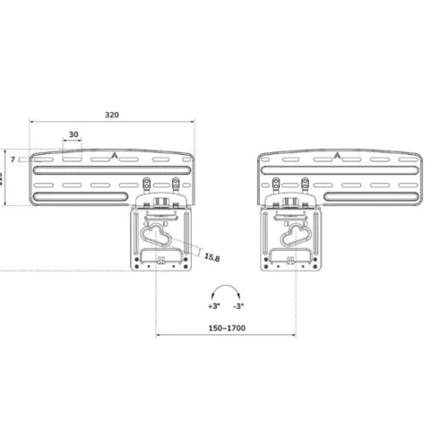 Neomounts WL30-265BL1 Wall Mount черен 43-85 inches