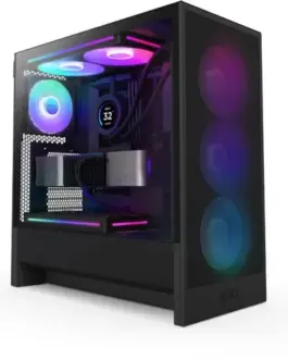 NZXT кутия за компютър NZXT H5 FLOW RGB MIDI TOWER WINDOW